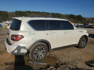 2019 Nissan Armada SL with VIN JN8AY2ND8KX009550, listed as a Copart auction lot 48514635 with 158,707 mi miles and Salvage Title. Bid and sale history available at carsss.com. Image 3.