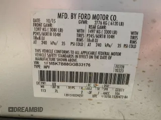 2016 Ford Explorer z VIN 1FM5K7B88GGB33176, wystawiony jako Copart lot #65440065 z przebiegiem 170 981 mil mil oraz Czysty tytuł • Clean title. Historia ofert i sprzedaży dostępna na DreamBid. Obrazek 13.