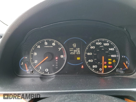 2005 Acura TSX with VIN JH4CL96905C006688, listed as a Copart auction lot 48003285 with 202,133 mi miles and Salvage title. Bid and sale history available at DreamBid. Image 9.