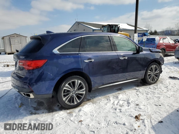 2020 Acura MDX w/Technology Pkg with VIN 5J8YD4H51LL037447, listed as a Copart auction lot 44859145 with 12,304 mi miles and Non Repairable. Bid and sale history available at carsss.com. Image 3.