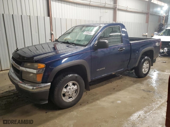 2004 Chevrolet Colorado LT w/1LT with VIN 1GCDT146048209033, listed as a Copart auction lot 81694404 with 128,162 mi miles and Salvage Title. Bid and sale history available at carsss.com. Image 1.
