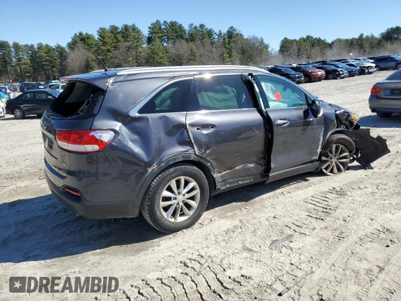 2017 Kia Sorento LX with VIN 5XYPGDA3XHG288867, listed as a Copart auction lot 49844105 with 0 mi miles and Salvage Title. Bid and sale history available at carsss.com. Image 3.