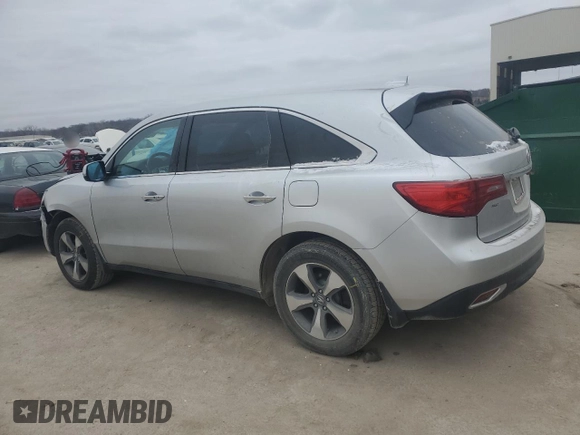 2014 Acura MDX z VIN 5FRYD4H20EB015366, wystawiony jako Copart lot #45592405 z przebiegiem 156 644 mil mil oraz Szkoda całkowita • Salvage title. Historia ofert i sprzedaży dostępna na DreamBid. Obrazek 2.