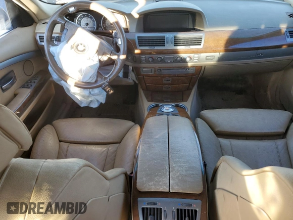 2003 BMW 7 Series 745Li with VIN WBAGN63453DS45114, listed as a Copart auction lot 82700834 with 182,998 mi miles and Salvage Title. Bid and sale history available at carsss.com. Image 8.