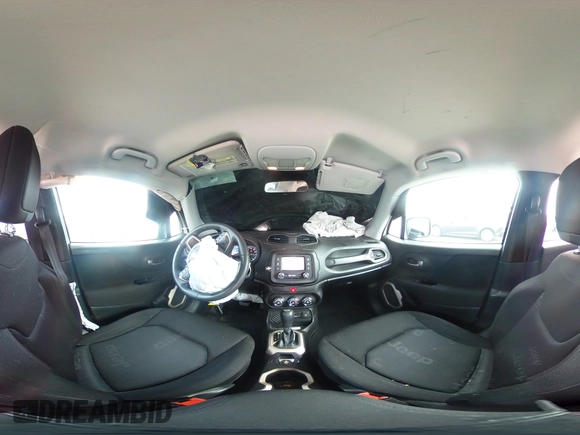2017 Jeep Renegade Sport with VIN ZACCJAAB1HPG16988, listed as a Copart auction lot 46712195 with 109,260 mi miles and Salvage Title. Bid and sale history available at DreamBid. Image 13.