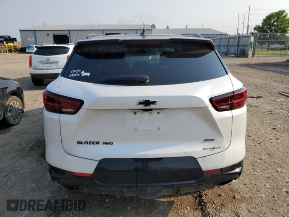 2023 Chevrolet Blazer RS with VIN 3GNKBKRS1PS138451, listed as a Copart auction lot 58532815 with 42,935 mi miles and Clean title. Bid and sale history available at DreamBid. Image 6.