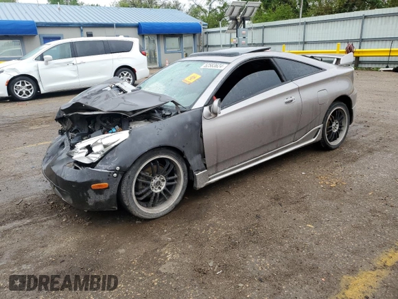 2005 Toyota Celica GT with VIN JTDDR32T650182164, listed as a Copart auction lot 52583624 with 0 mi miles and Salvage Title. Bid and sale history available at carsss.com. Image 1.