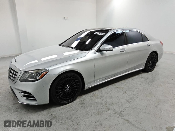 2018 Mercedes-Benz S 560 with VIN WDDUG8GB1JA349186, listed as a Copart auction lot 51343815 with 88,205 mi miles and Clean Title. Bid and sale history available at carsss.com. Image 1.