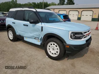 2024 Ford Bronco Sport Heritage with VIN 3FMCR9G68RRF41498, listed as a Copart auction lot 58862245 with 13,154 mi miles and Salvage title. Bid and sale history available at DreamBid. Image 4.