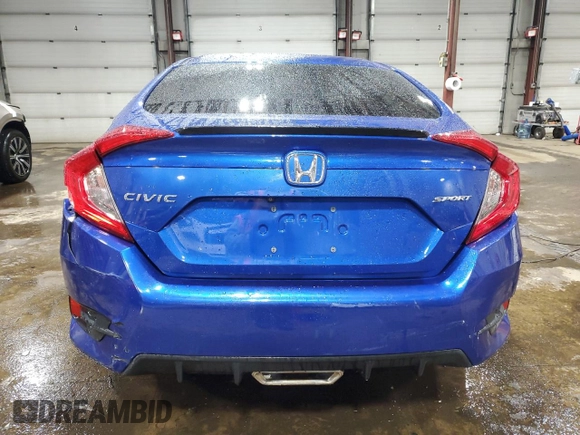 2020 Honda Civic Sedan Sport with VIN 2HGFC2F84LH522643, listed as a Copart auction lot 49778055 with 0 mi miles and Salvage Title. Bid and sale history available at carsss.com. Image 6.