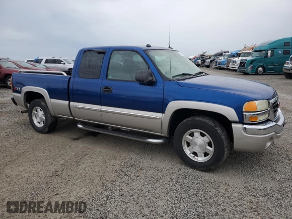 2004 GMC Sierra 1500 SLE with VIN 1GTEK19T34Z267816, listed as a Copart auction lot 54185515 with 214,695 mi miles and Salvage title. Bid and sale history available at DreamBid. Image 4.