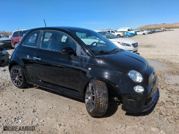 2013 FIAT 500 Abarth with VIN 3C3CFFFH9DT747783, listed as a Copart auction lot 49450205 with 77,773 mi miles and Salvage Title. Bid and sale history available at carsss.com. Image 4.