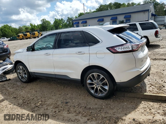 2015 Ford Edge Titanium z VIN 2FMPK3K85FBC05782, wystawiony jako Copart lot #56356595 z przebiegiem 165 202 mil mil oraz Szkoda całkowita • Salvage title. Historia ofert i sprzedaży dostępna na DreamBid. Obrazek 2.