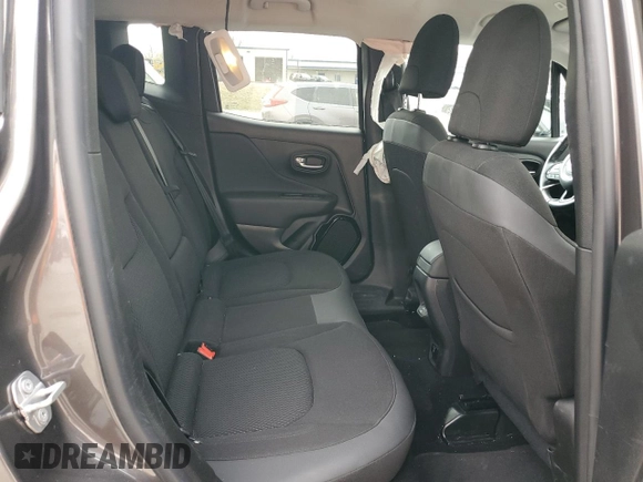 2018 Jeep Renegade Altitude with VIN ZACCJBBB5JPH48064, listed as a Copart auction lot 49410825 with 57,315 mi miles and Salvage title. Bid and sale history available at DreamBid. Image 10.