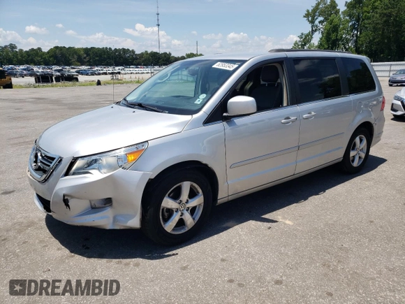 2011 Volkswagen Routan SE with VIN 2V4RW3DG2BR766535, listed as a Copart auction lot 62953345 with 172,620 mi miles and Salvage title. Bid and sale history available at DreamBid. Image 1.