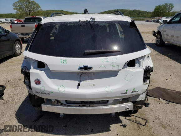 2022 Chevrolet Equinox RS with VIN 3GNAXWEV5NS105972, listed as a Copart auction lot 56632505 with 32,649 mi miles and Salvage title. Bid and sale history available at DreamBid. Image 6.