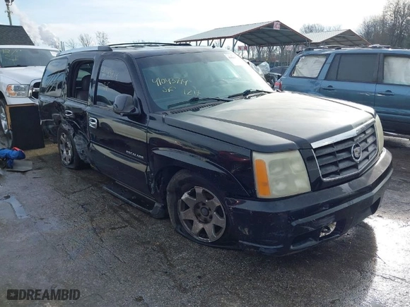 2002 Cadillac Escalade with VIN 1GYEK63N12R220623, listed as a IAAI auction lot 41043714 with 227,937 mi miles. Bid and sale history available at carsss.com. Image 1.