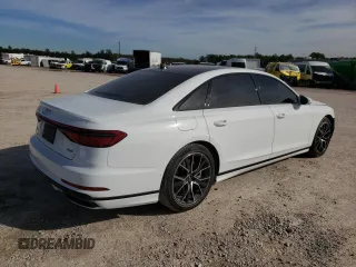 2020 Audi A8 L with VIN WAU8DAF81LN015654, listed as a Copart auction lot 79126853 with 26,587 mi miles. Bid and sale history available at carsss.com. Image 3.