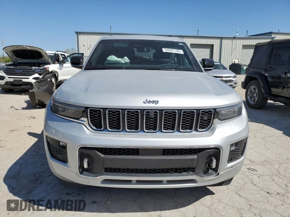 2022 Jeep Grand Cherokee Overland with VIN 1C4RJKDG0N8561055, listed as a Copart auction lot 53207195 with 23,504 mi miles and Salvage title. Bid and sale history available at DreamBid. Image 5.