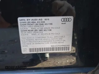 2017 Audi Q3 Premium Plus z VIN WA1JCCFS3HR002400, wystawiony jako IAAI lot #41464520 z przebiegiem 100 560 mil mil oraz . Historia ofert i sprzedaży dostępna na DreamBid. Obrazek 9.