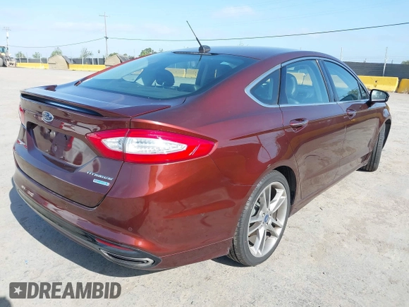 2015 Ford Fusion Titanium with VIN 3FA6P0K93FR226162, listed as a IAAI auction lot 42111564 with 116,805 mi miles. Bid and sale history available at carsss.com. Image 4.