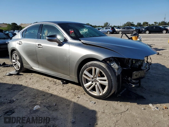 2021 Lexus IS 300 with VIN JTHCA1D2XM5115885, listed as a Copart auction lot 84969564 with 13,320 mi miles and Salvage title. Bid and sale history available at DreamBid. Image 4.