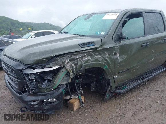 2021 Ram 1500 Lone Star with VIN 1C6SRFFT6MN695393, listed as a IAAI auction lot 42344282 with 12,796 mi miles and . Bid and sale history available at DreamBid. Image 6.