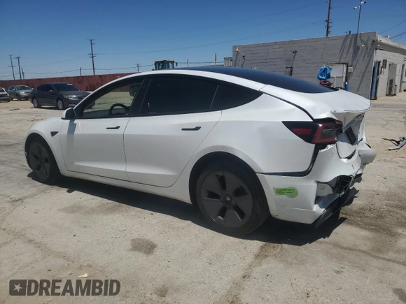 2023 Tesla Model 3 z VIN 5YJ3E1EA7PF549633, wystawiony jako Copart lot #57131325 z przebiegiem 78 113 mil mil oraz Szkoda całkowita • Salvage title. Historia ofert i sprzedaży dostępna na DreamBid. Obrazek 2.