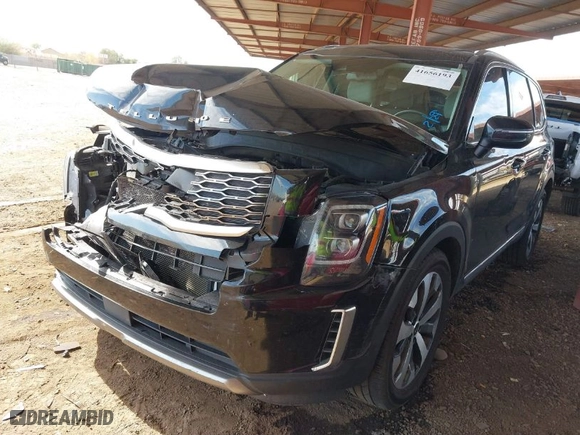 2021 Kia Telluride EX with VIN 5XYP34HC0MG190457, listed as a IAAI auction lot 41656193 with 110,632 mi miles. Bid and sale history available at carsss.com. Image 2.
