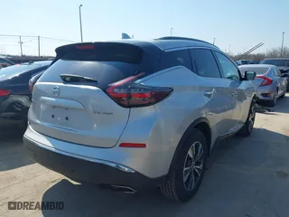2020 Nissan Murano SV with VIN 5N1AZ2BS7LN124449, listed as a IAAI auction lot 41775387 with 106,558 mi miles. Bid and sale history available at carsss.com. Image 4.