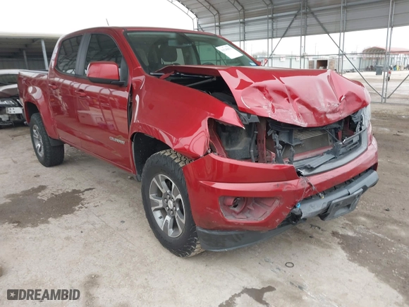2015 Chevrolet Colorado 4WD Z71 with VIN 1GCGTCE38F1165453, listed as a IAAI auction lot 41548031 with 147,742 mi miles. Bid and sale history available at carsss.com. Image 1.