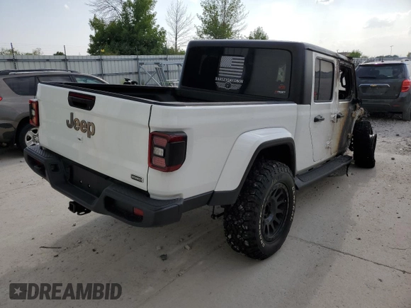 2022 Jeep Gladiator Overland with VIN 1C6HJTFG9NL163099, listed as a Copart auction lot 63332483 with Not provided miles and Non repairable. Bid and sale history available at DreamBid. Image 3.