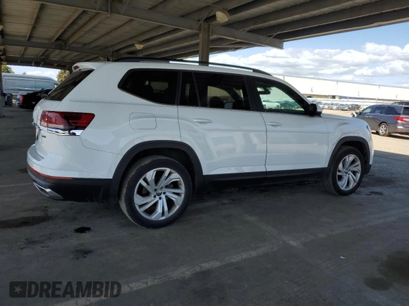 2021 Volkswagen Atlas 3.6L V6 SE w/Technology with VIN 1V2HR2CA6MC549343, listed as a Copart auction lot 50429325 with 72,972 mi miles and Salvage Title. Bid and sale history available at carsss.com. Image 3.