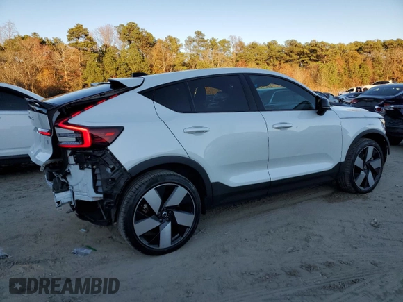 2023 Volvo C40 Recharge Pure Electric Ultimate with VIN YV4ED3GM8P2061144, listed as a Copart auction lot 79808064 with 22,273 mi miles and Salvage Title. Bid and sale history available at carsss.com. Image 3.