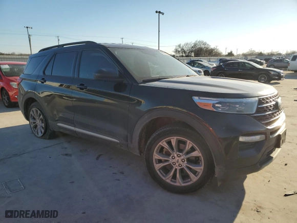 2020 Ford Explorer XLT with VIN 1FMSK8DH1LGB73874, listed as a Copart auction lot 46253455 with 71,621 mi miles and Salvage Title. Bid and sale history available at carsss.com. Image 4.