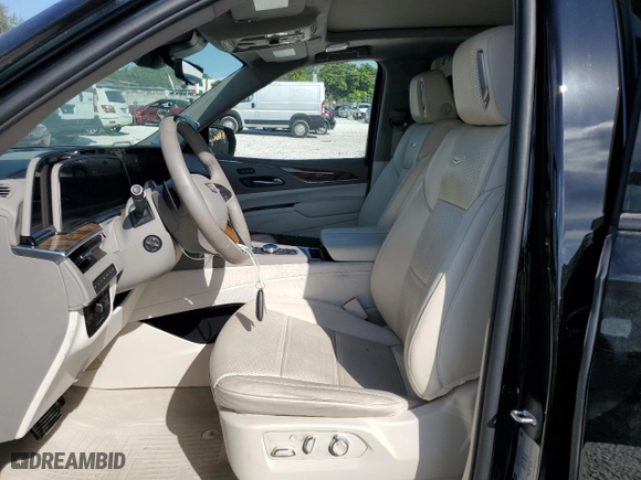 2023 Cadillac Escalade 4WD Sport Platinum with VIN 1GYS4GKL3PR460704, listed as a Copart auction lot 48256255 with 12,922 mi miles and Salvage Title. Bid and sale history available at carsss.com. Image 7.
