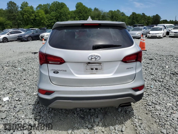 2017 Hyundai Santa Fe 2.4L with VIN 5XYZT3LBXHG485797, listed as a Copart auction lot 57067725 with 177,434 mi miles and Salvage title. Bid and sale history available at DreamBid. Image 6.