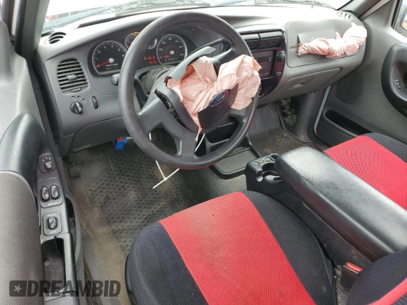 2005 Ford Ranger XLT with VIN 1FTYR44UX5PA75669, listed as a Copart auction lot 56797055 with 138,222 mi miles and Salvage title. Bid and sale history available at DreamBid. Image 8.
