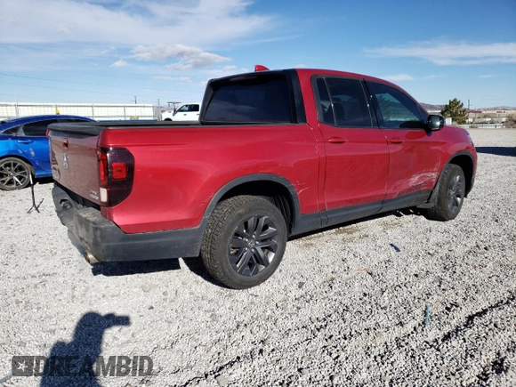 2021 Honda Ridgeline Sport with VIN 5FPYK3F11MB015863, listed as a Copart auction lot 45236215 with 67,854 mi miles and Salvage title. Bid and sale history available at DreamBid. Image 3.
