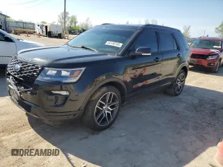 2018 Ford Explorer Sport с VIN 1FM5K8GT4JGB86502, выставлен на аукционе Copart как лот 54130745 с пробегом Не указан миль и Списание • Salvage title. История ставок и продаж доступна на DreamBid. Изображение 1.