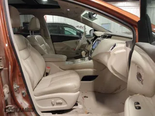 2015 Nissan Murano Platinum with VIN 5N1AZ2MH7FN282814, listed as a IAAI auction lot 41719983 with 220,000 mi miles. Bid and sale history available at carsss.com. Image 5.