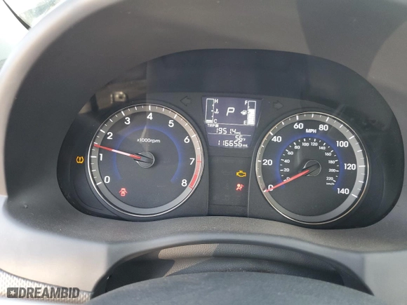 2015 Hyundai Accent GLS with VIN KMHCT4AE6FU922811, listed as a Copart auction lot 48129575 with 116,656 mi miles and Salvage Title. Bid and sale history available at carsss.com. Image 9.