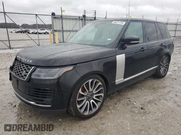 2018 Land Rover Range Rover с VIN SALGS2RE8JA395424, выставлен на аукционе Copart как лот 86321734 с пробегом 70 128 миль миль и Списание • Salvage title. История ставок и продаж доступна на DreamBid. Изображение 1.