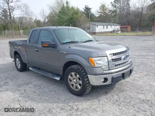 2013 Ford F-150 XL with VIN 1FTEX1CM8DFB14529, listed as a IAAI auction lot 41874583 with 157,757 mi miles. Bid and sale history available at carsss.com. Image 1.
