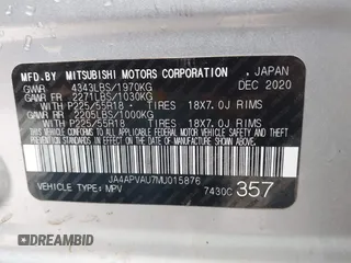 2021 Mitsubishi Outlander SE z VIN JA4APVAU7MU015876, wystawiony jako IAAI lot #42033891 z przebiegiem 86 846 mil mil oraz . Historia ofert i sprzedaży dostępna na DreamBid. Obrazek 9.