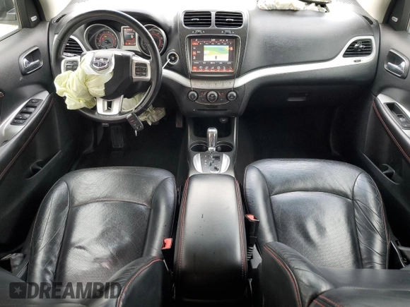 2014 Dodge Journey R/T with VIN 3C4PDCEG0ET309861, listed as a Copart auction lot 55318185 with 185,526 mi miles and Salvage title. Bid and sale history available at DreamBid. Image 8.