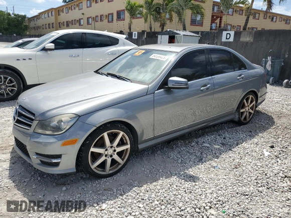 2014 Mercedes-Benz C 250 Sport with VIN WDDGF4HB5EA959413, listed as a Copart auction lot 54535425 with 128,926 mi miles and Clean Title. Bid and sale history available at DreamBid. Image 1.