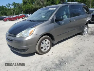 2004 Toyota Sienna CE with VIN 5TDZA23CX4S219721, listed as a Copart auction lot 52010105 with 200,887 mi miles and Salvage Title. Bid and sale history available at carsss.com. Image 1.