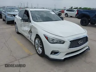 2021 Infiniti Q50 Luxe z VIN JN1EV7BRXMM752446, wystawiony jako IAAI lot #42158327 z przebiegiem 49 834 mil mil oraz . Historia ofert i sprzedaży dostępna na DreamBid. Obrazek 1.