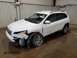 2016 Jeep Cherokee Limited with VIN 1C4PJLDB8GW355062, listed as a Copart auction lot 43750865 with 109,935 mi miles and Salvage Title. Bid and sale history available at carsss.com. Image 1.